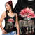 TANK TOP DAMSKI ZWIERZĘTA  ZEBRA